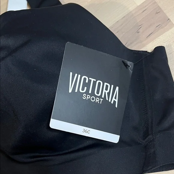 Women's Black Sports Bra - Picture 2 of 5